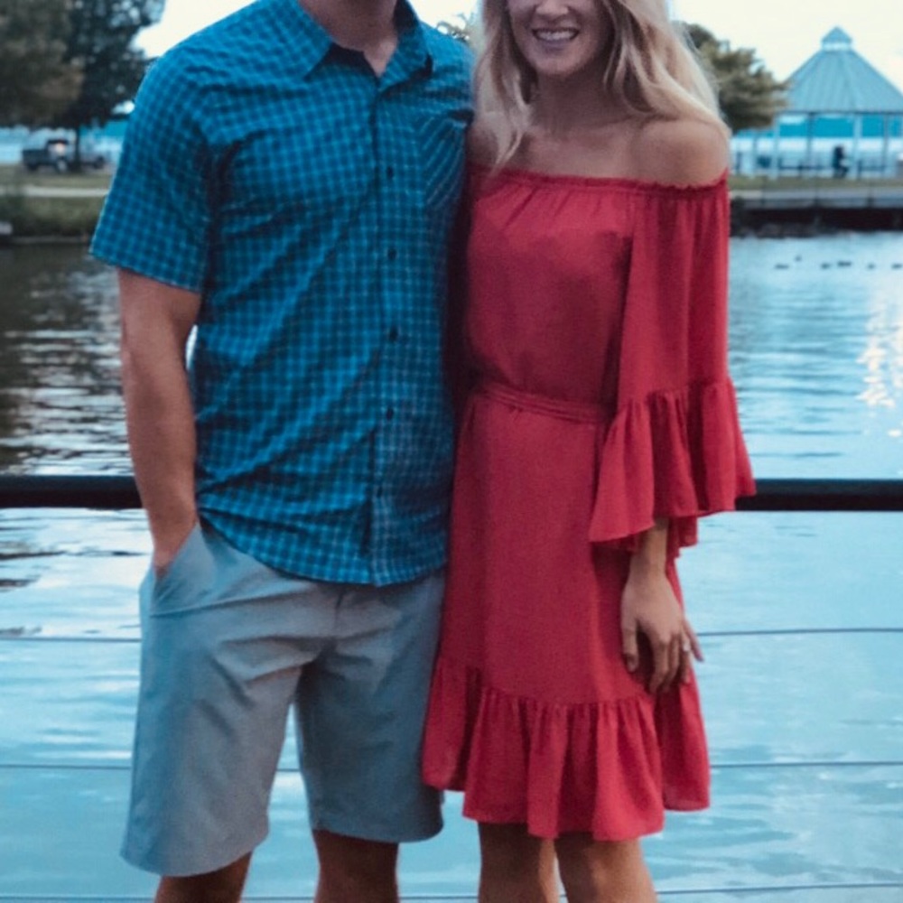 White House Black Market Off The Shoulder Dress